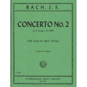 Bach, J.S. - Concerto No. 2 in E Major BWV 1042 for Violin and Piano - by Galamian - International